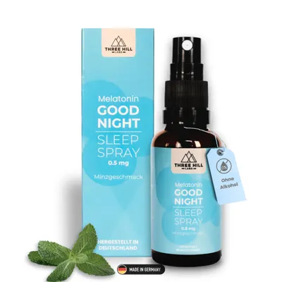 Produktbild von Melatonin Einschlafspray - hochdosiert 'Good Night Sleep Spray' Three Hill Labs