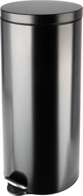 Image de Poubelle de cuisine à pédale 30L Noire mat - SELEKTA