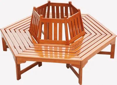 Produktbild von Baumbank ONTARIO, Holz, natur, lackiert, für 6 Personen