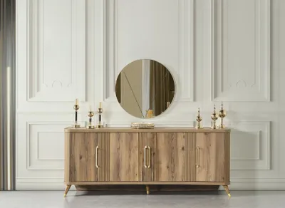 Immagine prodotto di Elegante credenza di design in legno credenza mobile consolle