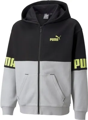 Produktbild von PUMA Puma Power Full-Zip Hoodie HARBOR MIST-BLACK HARBOR MIST-BLACK 140