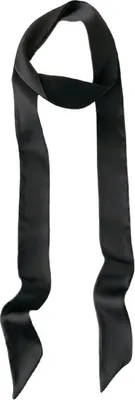 Immagine prodotto di INF Elegante Sciarpa Lunga in Seta di Gelso 100%, Accessorio Moda Donna Nero