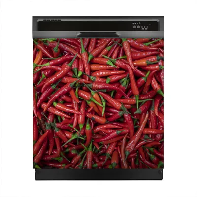Produktbild von Aufkleber sticker 60x60 cm Dekorative folie Spülmaschine - Paprika Gemüse