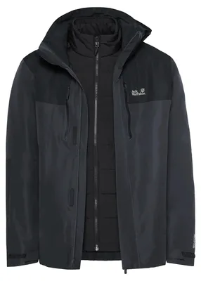 Immagine prodotto di JACK WOLFSKIN Jasper Pro 3in1, giacca uomo, colore: Phantom, taglia: L