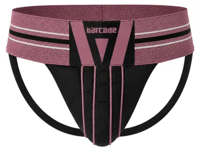 Immagine prodotto di Barcode Berlin - Intimo da Uomo Sospensorio - Jockstrap Loba Brownishpurple-Black - 1x Taglia XL