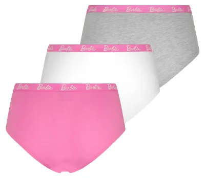 Produktbild von Barbie Panties Damen Unterhosen Slips 3er Pack Hipster, Größe Damen:M