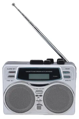 Immagine prodotto di Lettore a cassette retrò con radio AM/FM, lettore a cassette portatile con altoparlante stereo integrato