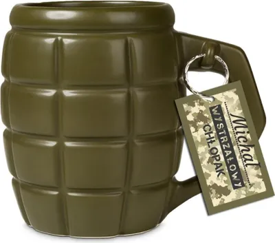 Produktbild von Große XXL Kaffee-/Teetasse 790 ml, Marineblau mit grüner Nadel