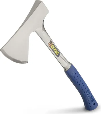Image de ESTWING Hache longue avec manche en vinyle bleu | avec housse de protection en nylon | poids total : 1300 g | longueur de la lame (S) : 100 mm | longueur totale : 405 mm