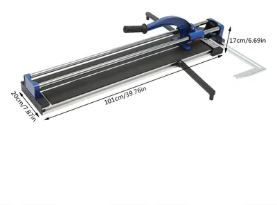 Imagen del producto de Cortadora de baldosas, posicionamiento por infrarrojos, ángulo de corte ajustable, 80 cm