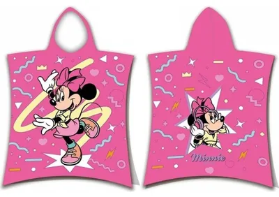Imagen del producto de Poncho de Minnie Mouse, modelo "Sparkle", 50 x 115 cm