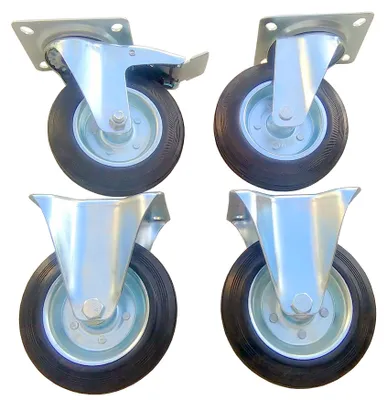 Produktbild von HABI Möbelrollen 160mm Schwerlast-Lenkrolle mit Bremse