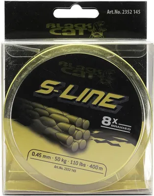 Zdjęcie produktu dla Black Cat S-Line 400m 0.45mm 50kg 110lbs gelb