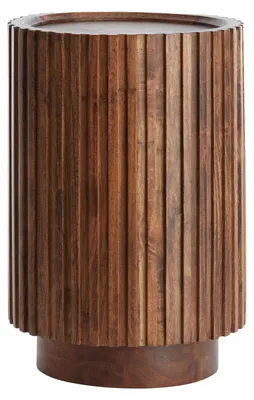 Produktbild von Light & Living - Beistelltisch Kiyose - Dunkelbraun - Ø33cm
