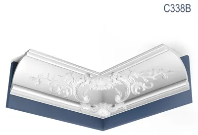 Produktbild von Orac Decor C338B LUXXUS Eckleiste Zierleiste Profilleiste Stuckleiste weiß | 2 m