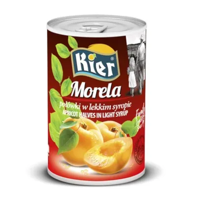 Zdjęcie produktu dla Morela połówki w syropie 425g/240g