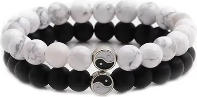 Image de Bracelets Yin Yang Noir et Blanc - Équilibre et Harmonie KP33449