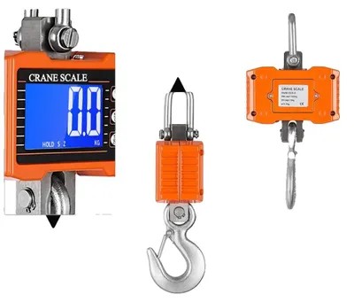 Image de Balance suspendue, capacité de 1 000 kg, écran LCD rétroéclairé, orange
