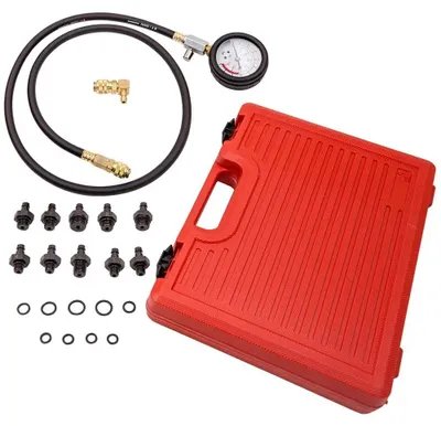 Produktbild von Öldruck Messgerät - Tester für Motor und Getriebe - Diagnose Set 0–140 PSI - Manometer für Kfz Werkstatt