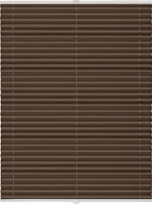 Produktbild von Plissee auf Maß Thermo Basic Klemmfix ohne Bohren Verdunkelnd Farbe: Hellbraun, Größe: B): 111-120 cm, H): 101-150 cm