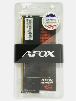 Zdjęcie produktu dla AFOX AFLD416ES1P, 16 GB, 1 x 16 GB, DDR4, 2400 MHz, 288-pin DIMM