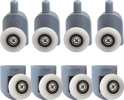 Produktbild von Duschkabine Rollen, 8 Stück Rollen Duschkabine Duschkabinenrollen Duschtür Rollen Ersatzteile Rollenführung Dusche für Glas Dusch Schiebetüren - 23 mm