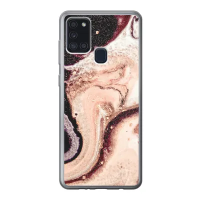 Produktbild von MuchoWow® Handyhülle Schutzhülle Hülle für Samsung Galaxy A21s Marmor - Mineralien - Naturstein Silikon Softcase Handy Hülle - Hartschale