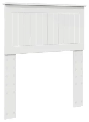 Image de Tête de lit vidaXL en bois blanc