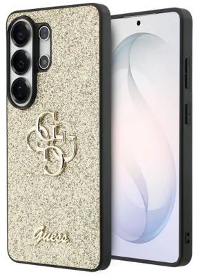 Zdjęcie produktu dla Etui Guess Fixed Glitter 4G Metal Logo do Samsung Galaxy S26