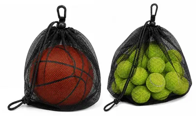 Productafbeelding van Ballennet - Opvouwbaar - 2 stuks - Nylon met karabijnhaak en trekkoord