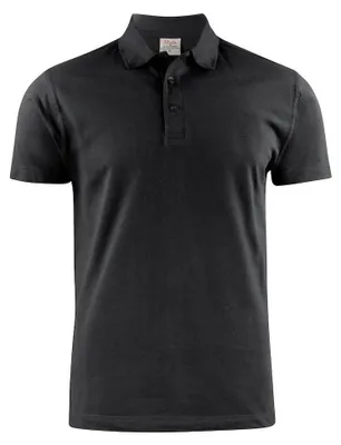 Image de T-shirt polo "Surf Light" pour hommes, modèle ET394 (taille 5XL), couleur noire