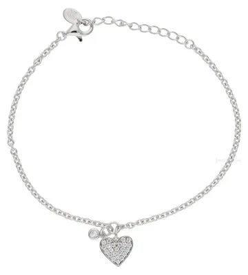 Produktbild von Mabina Armband 925 Silber 533290 mit Herz und Zirkonia