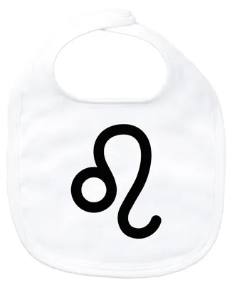 Produktbild von Huuraa Baby Lätzchen Löwe Sternzeichen Zeichen White Klettverschluss  Baumwolle Latz Geschenkidee