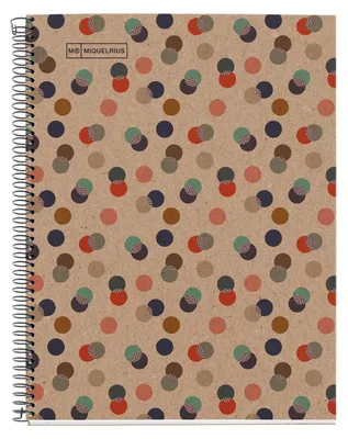 Produktbild von MIQUELRIUS Notizbuch Eco Design 1 A4 kariert Spiralbildung Konfetti colour mix