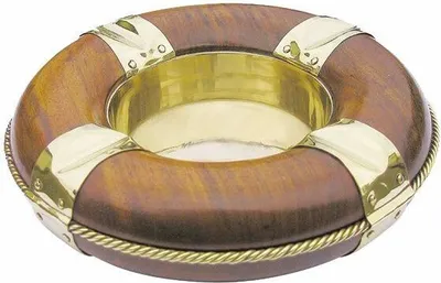 Produktbild von Aschenbecher, Messing, Holz, Sea-Club, 9048