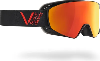 Produktbild von BLACK CREVICE - Damen/Herren Skibrille - Modell: SCHLADMING | Farbe: Schwarz/Rot / Scheibe: Orange | Größe: M