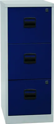 Produktbild von Bisley Home Hängeregistratur Schrank Home Office - Farbe: Lichtgrau/Oxfordblau
