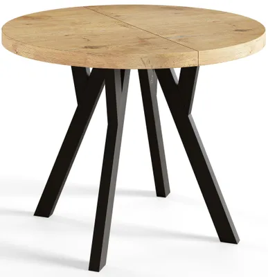 Produktbild von Esstisch Rund Ovo, Esstisch Ausziehbar 80-130 cm, Moderner Wohnzimmertisch und Küchentisch, Lancelot