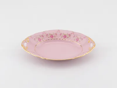 Image de Bol ovale 17 cm, porcelaine rose, fleurs, Leander