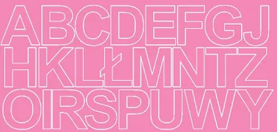 Immagine prodotto di Adesivi con lettere autoadesivi, 7 cm, rosa, opaco