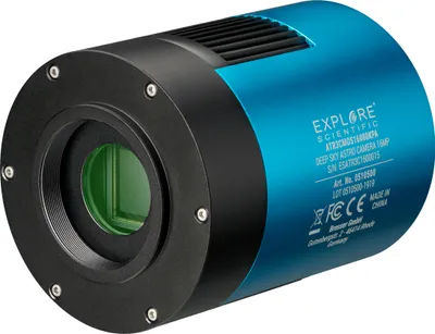 Produktbild von Explore Scientific Astrokamera 16MP Panasonic CMOS Sensor 4/3", aktive Kühlung, USB 3.0, Deep-Sky Mond Planeten Fotografie, inkl. Software