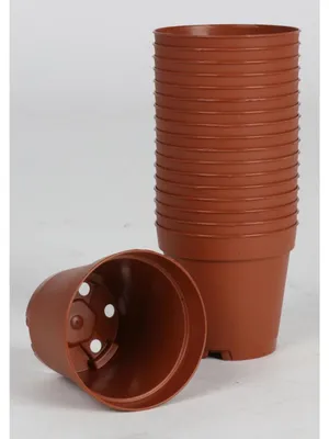 Image de Lot de 18 pots de culture, 5,5 cm, ronds, en terre cuite, bacs à plantes, pots de semis, boutures