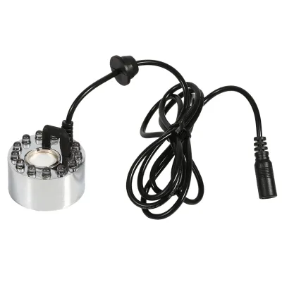 Obrázek produktu pro 24V ultrazvukový generátor mlhy s měnícími se barvami, rozprašovač s vodními tryskami, zvlhčovač vzduchu (bez napájecího adaptéru)