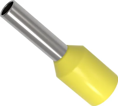 Produktbild von 50 AUPROTEC Aderendhülsen 1,00 mm² isoliert gelb Kabelendhülsen