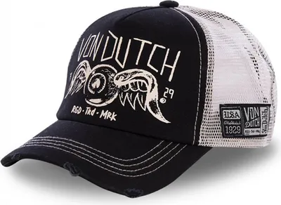 Produktbild von Von Dutch Originals Kids Trucker Cap - CREW - Eye Black/Silver