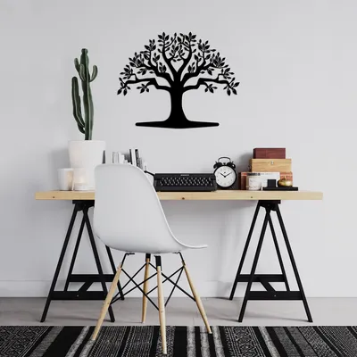 Obrázok produktu pre Wallity, Monumental- SKL2425, Čierna, Ostatné bytové dekorácie, 70 x 55 cm, 100% kov (Hrúbka: 1