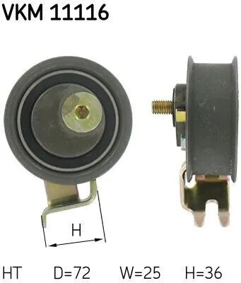 Produktbild von SKF VKM 11116 Spannrolle Zahnriemen für VW Golf IV Schrägheck (1J1) Golf IV Variant (1J5) für AUDI A3 Schrägheck (8L1) A4 Limousine (8D2, B5) A4 Avant