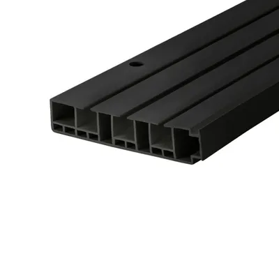 Produktbild von Gardinenschienen PVC 3-Läufig Vorhangsschiene Innenlaufschienen Deckenschiene Weiß 90cm 100cm 150cm 1m