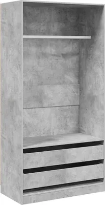 Zdjęcie produktu dla vidaXL Szafa betonowa szara 100x50x200 cm materiał drewnopochodny