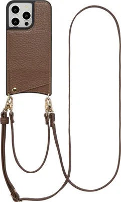 Image de Selencia Nova Phone Case avec cordon et porte-cartes pour l'Apple iPhone 14 Pro - Mocha Brown